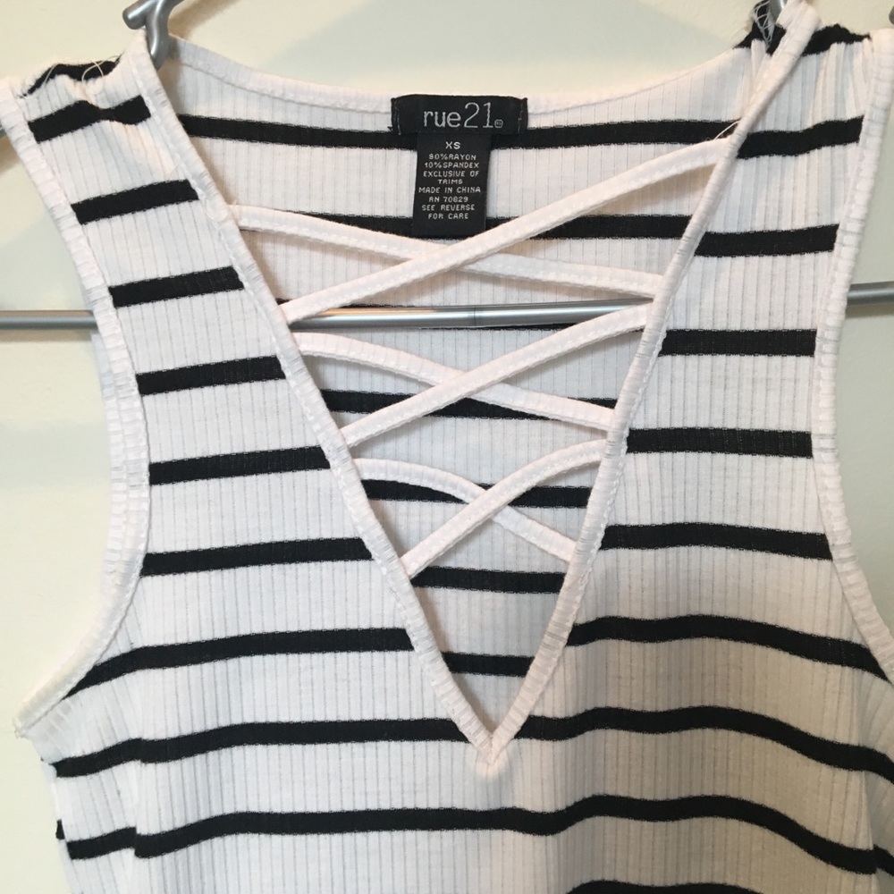 Striped Sleeveless Top